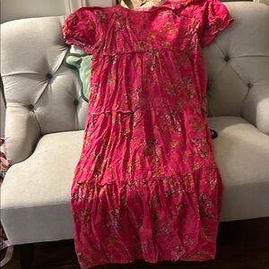 Floral Pink Maxi Dress